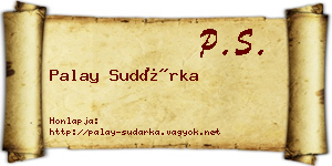 Palay Sudárka névjegykártya